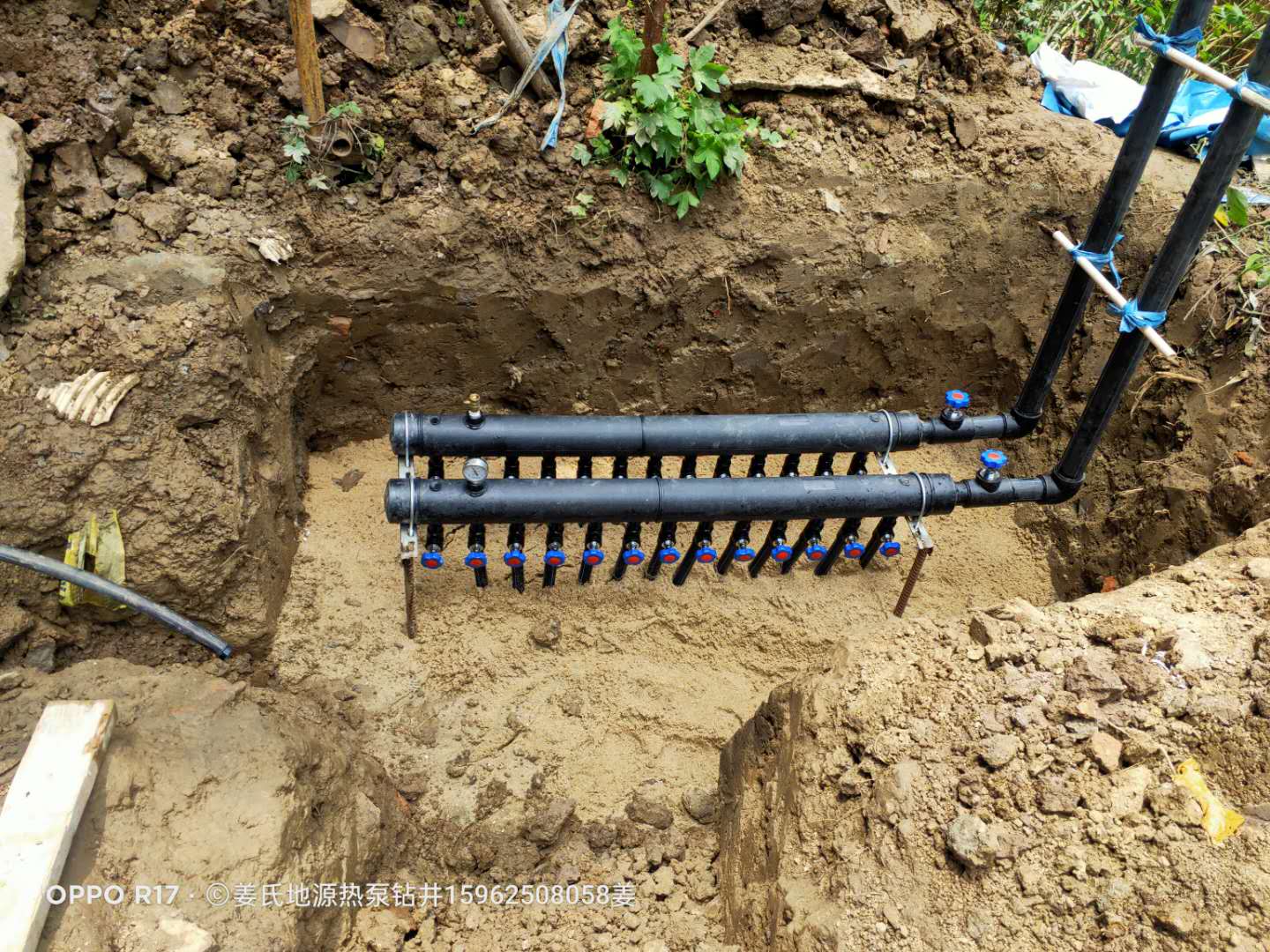 江陰市泓佳和院123號地源熱泵室外分水器
